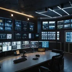 Professional alarm monitoring center providing 24-hour security services in Southern Ontario