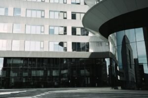 Modern commercial property exterior
